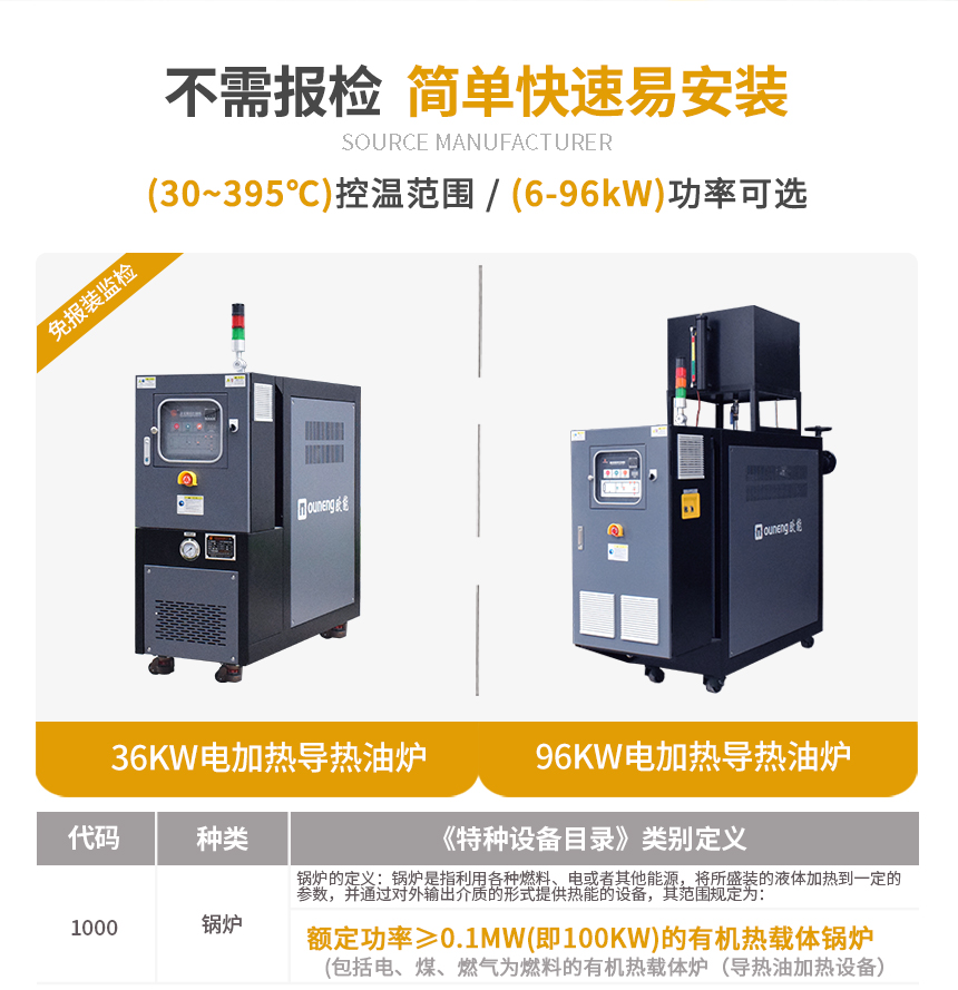 免檢電導(dǎo)熱油爐（99KW）